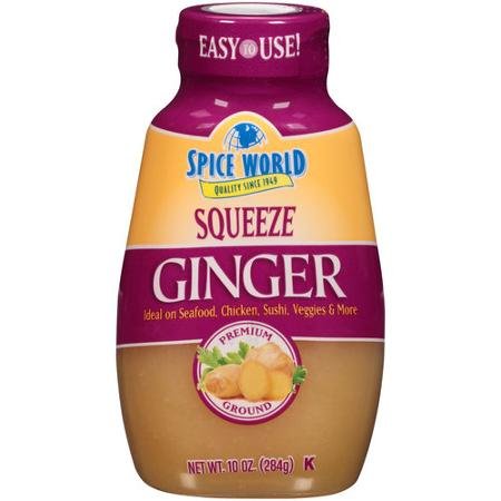 Spice World Squeezeable Premium Ground Ginger, 10 Ounces (1 Pack)