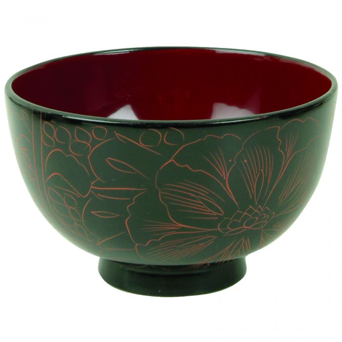 Thunder Group 10.5 oz. Round Wood Rice Bowl