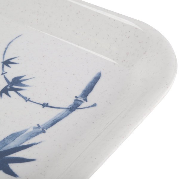 Thunder Group 0903BB Blue Bamboo 17" X 12 5/8" Melamine Tray (L) - 12/Pack