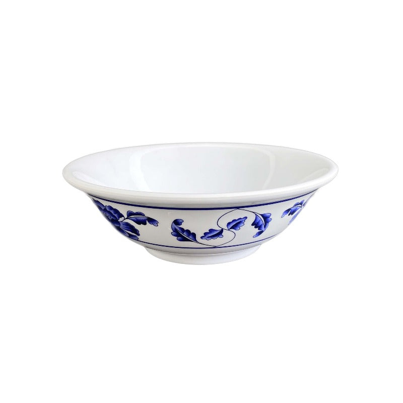 Thunder Group Round Melamine Rimless Bowl, Lotus - 12/Pack