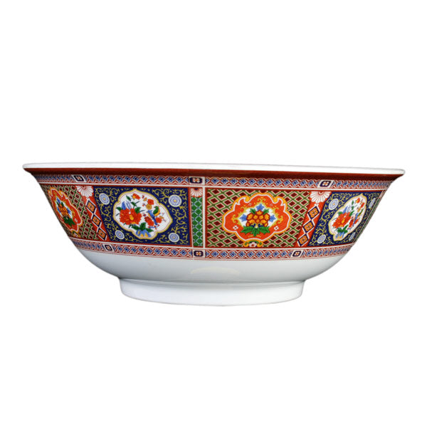 Thunder Group Round Melamine Rimless Bowl, Peacock - 12/Pack