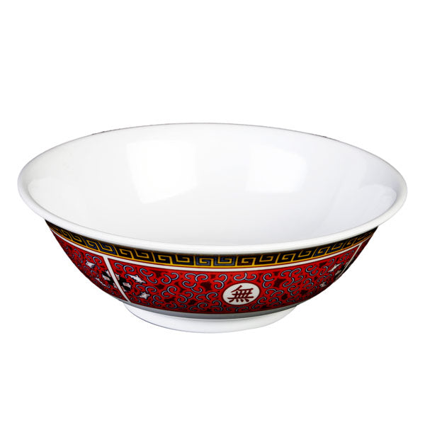 Thunder Group Round Melamine Rimless Bowl, Longevity - 12/Pack