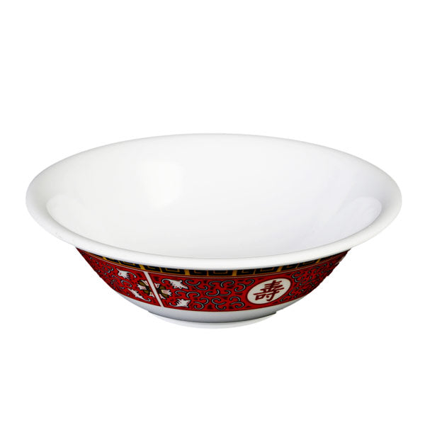 Thunder Group Round Melamine Deep Bowl, Longevity - 12/Pack