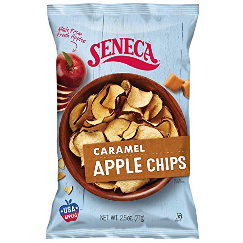 Seneca Golden Delicious Apple Chips | Made with Fresh 100% Golden Delicious Apples | Yakima Valley Orchards, Seasonally Picked | Crisped Perfection, Foil-Lined Freshness Bag | 2.5 ounce (Pack of 12)