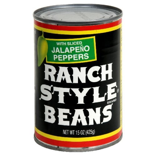 Ranch Style Beans with Sliced Jalapeno Peppers 15 Ounce - 3 Pack