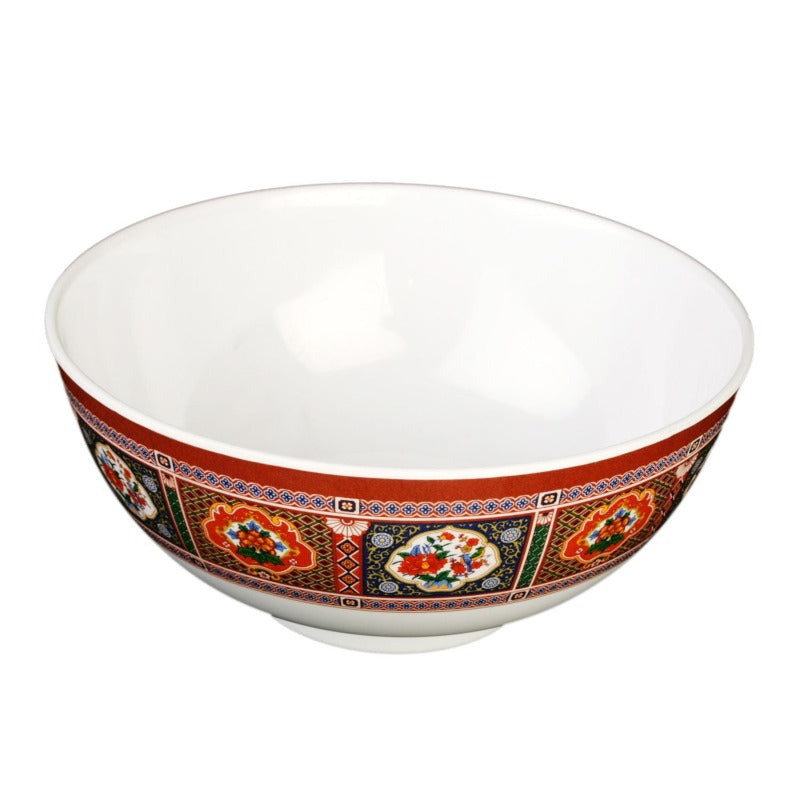 Thunder Group Round Melamine Rice Bowl, Peacock - 12/Pack