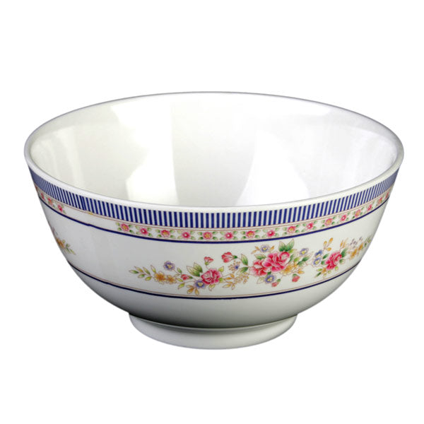 Thunder Group Round Melamine Rice Bowl, Rose - 12/Pack