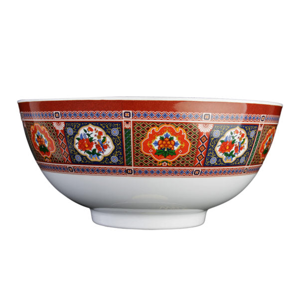 Thunder Group Round Melamine Rice Bowl, Peacock - 12/Pack