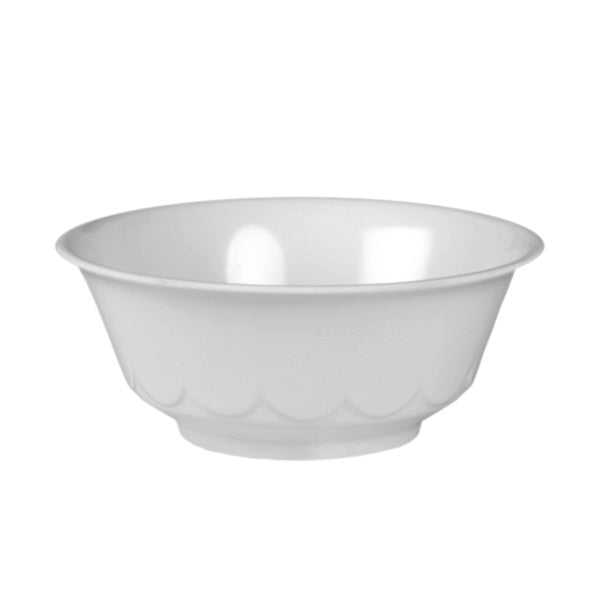 Thunder Group Round Scalloped Melamine Bowl, Imperial - 12/Pack