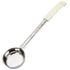 Thunder Group SLLD003A 3 oz. Ivory Solid Portion Spoon