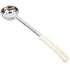 Thunder Group SLLD003A 3 oz. Ivory Solid Portion Spoon