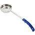 Thunder Group SLLD008A 8 oz. Blue Solid Portion Spoon