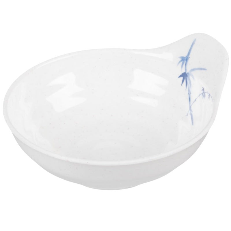 Thunder Group 3545BB Blue Bamboo 6 oz. Melamine Saucer - 12/Pack