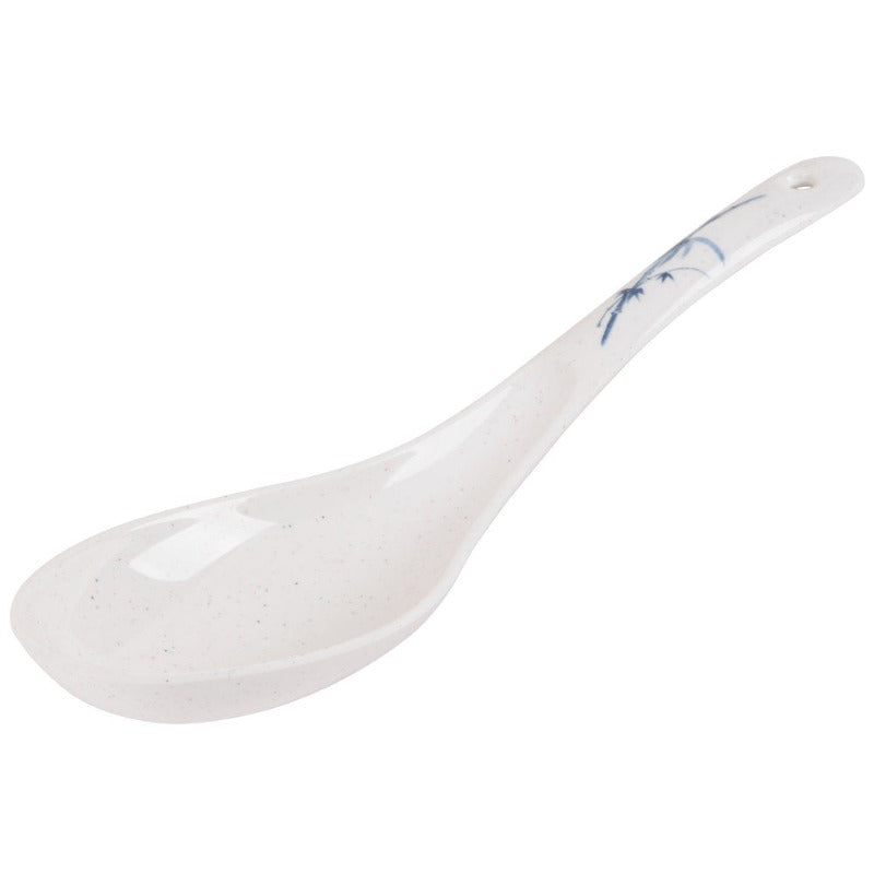 Thunder Group 7007BB Blue Bamboo 2.5 oz Melamine Ladle/Spoon - 12 Pieces