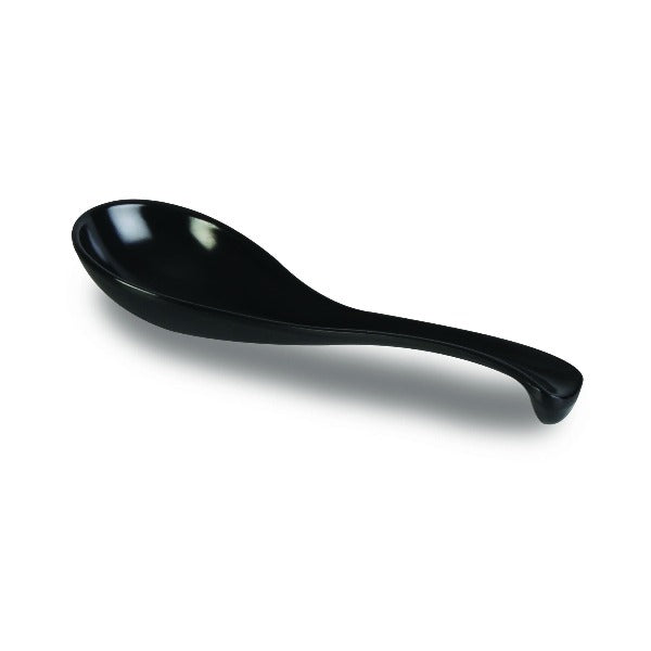 Thunder Group 7000BL 1 oz. Black Color Melamine Soup Spoon