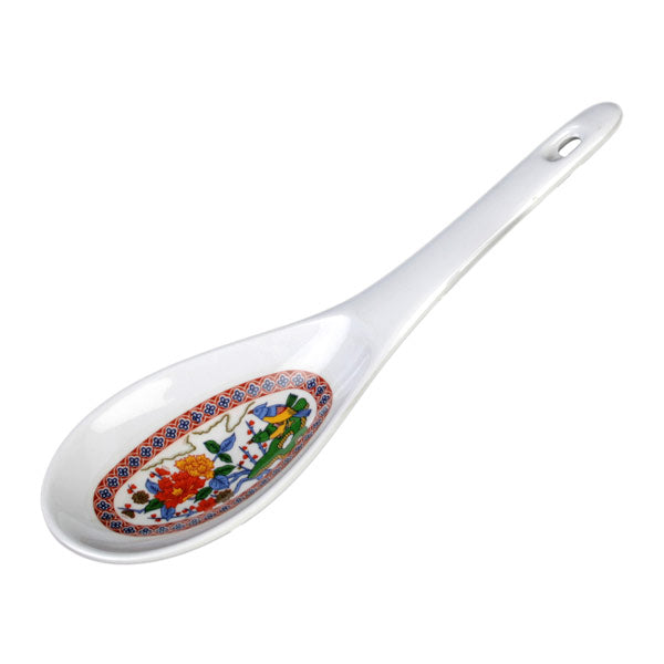 Thunder Group 7005P Peacock 1.5 oz. Melamine Rice Ladle - 12 Pieces