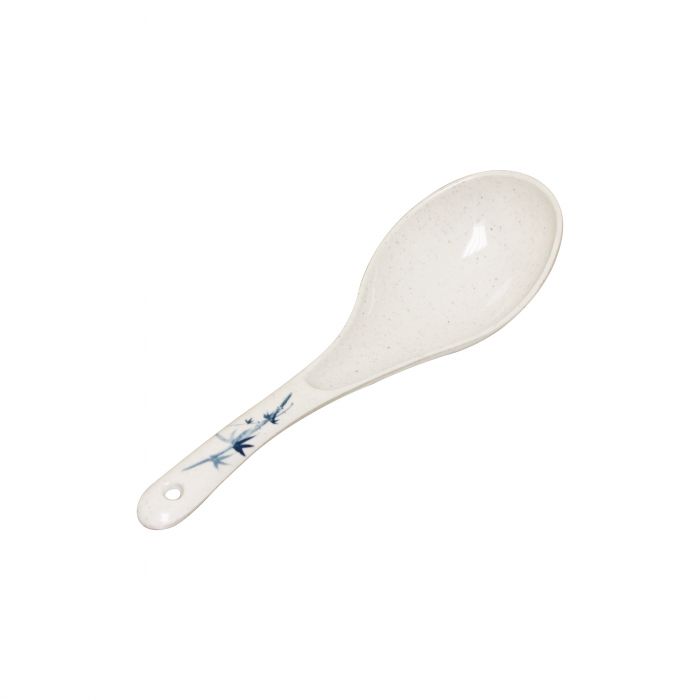 Thunder Group 7007BB Blue Bamboo 2.5 oz Melamine Ladle/Spoon - 12 Pieces