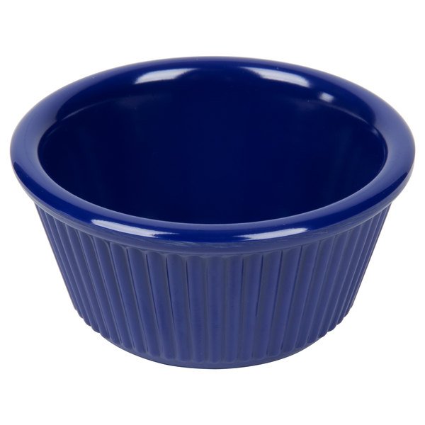 Thunder Group 3 oz. Fluted Melamine Ramekin - 12/Pack