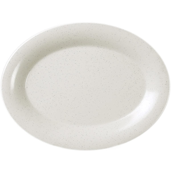 Thunder Group Bone White Oval Platter, San Marino - 12/Pack