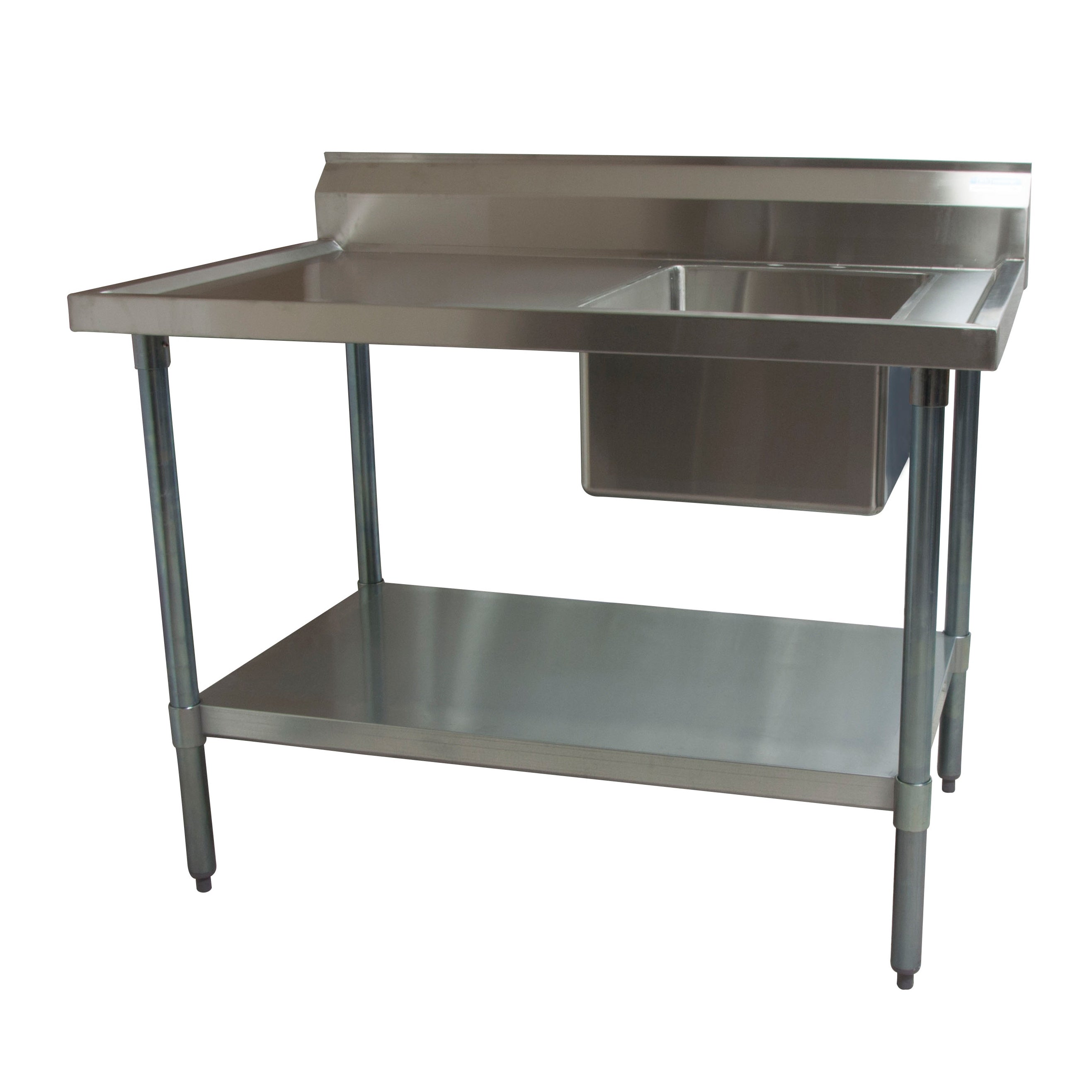 BK Resources (BKMPT-3060S-R) Marine Edge 18 GA. T-304 30 X 60 Prep Table