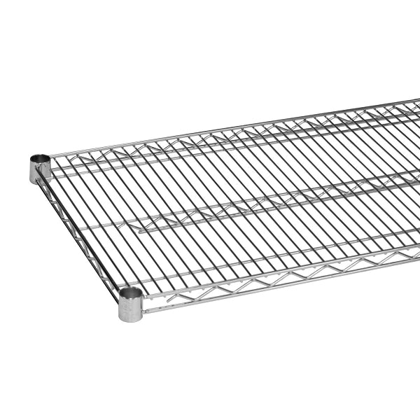 Thunder Group CMSV1448 Chrome Plated Wire Shelves 14" x 48" With 4 Set Plastic Clip