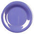 Thunder Group Purple Wide Rim Melamine Plate - 12/Pack