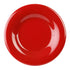 Thunder Group Pure Red Wide Rim Melamine Plate - 12/Pack