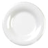 Thunder Group White Wide Rim Melamine Plate - 12/Pack