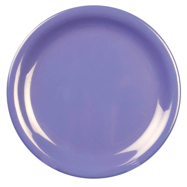 Thunder Group Purple Narrow Rim Melamine Plate - 12/Pack