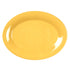 Thunder Group Oval Yellow Melamine Platter - 12/Pack