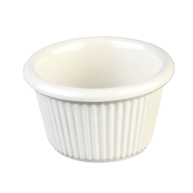 Thunder Group 1.5 oz. Fluted Melamine Ramekin - 12/Pack