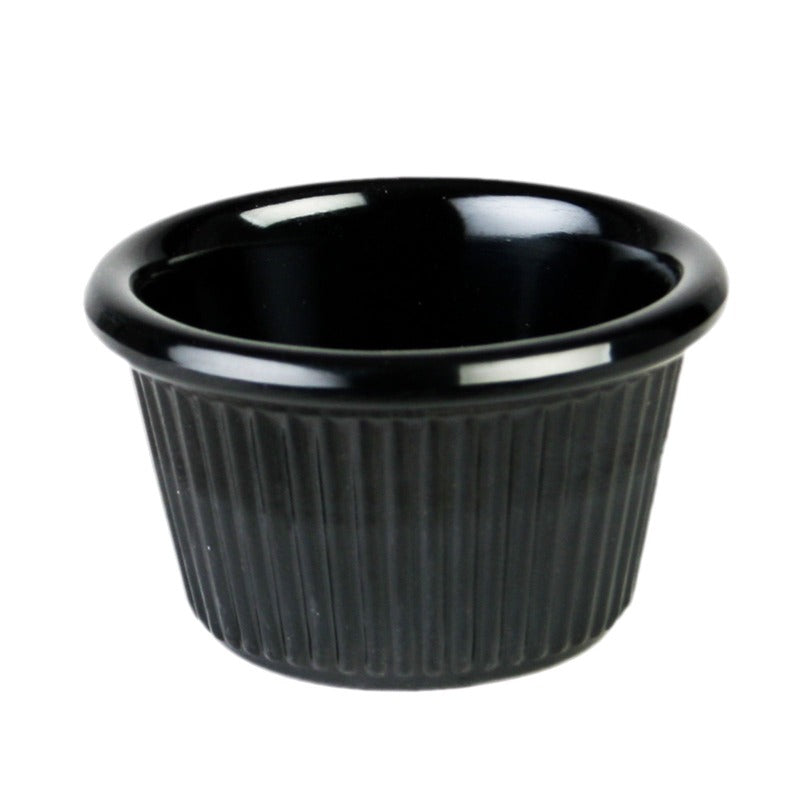 Thunder Group 1.5 oz. Fluted Melamine Ramekin - 12/Pack