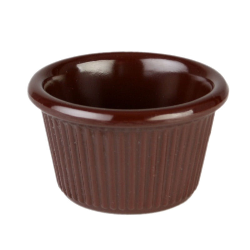 Thunder Group 1.5 oz. Fluted Melamine Ramekin - 12/Pack