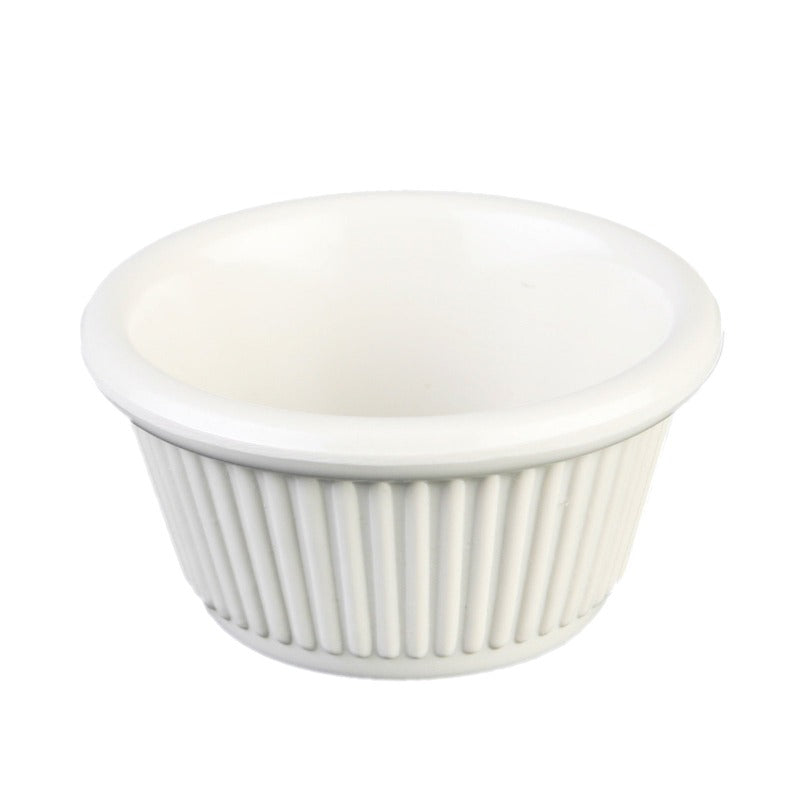 Thunder Group 2 oz. Fluted Melamine Ramekin - 12/Pack