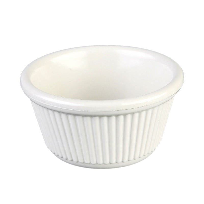 Thunder Group 4 oz. Fluted Melamine Ramekin - 12/Pack