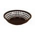 Thunder Group PLBK008B 8-Inch Brown Round Basket - 12/Pack