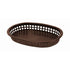 Thunder Group PLBK1034B 10 3/4" Brown Oblong Fast Food Basket - 12/Pack