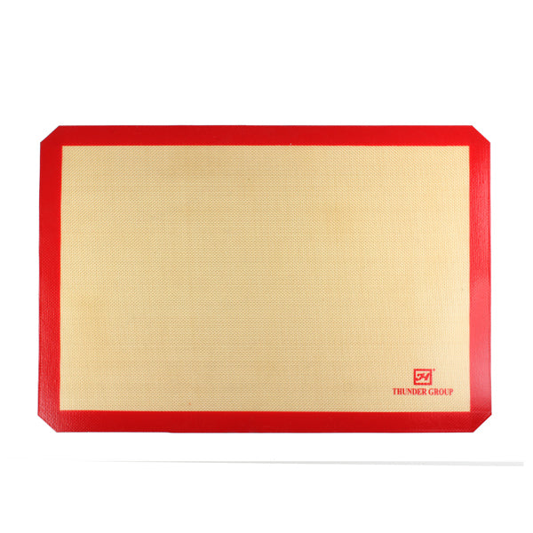 Thunder Group PLBM1624S 16 1/2" x 24 1/2" Rectangular Silicone Baking Mat, Fits 1/1 Sheet Pan