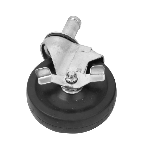 Thunder Group PLCB5140B 5" Rubber Wheel Caster With Brake