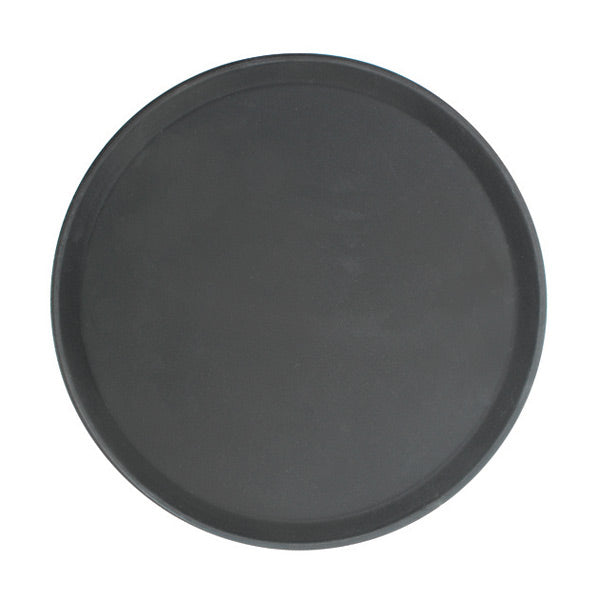 Thunder Group PLFT1100BK 11-Inch Fiberglass Black Color Round Servicing Tray