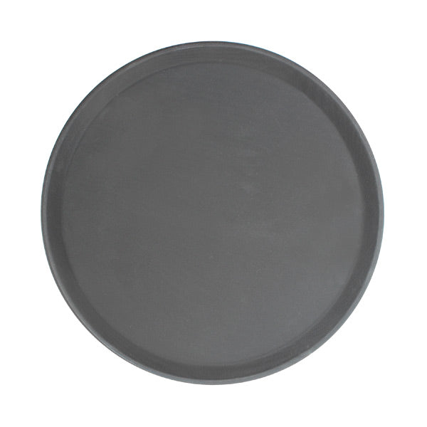 Thunder Group PLFT1600BK 16-Inch Fiberglass Black Color Round Servicing Tray