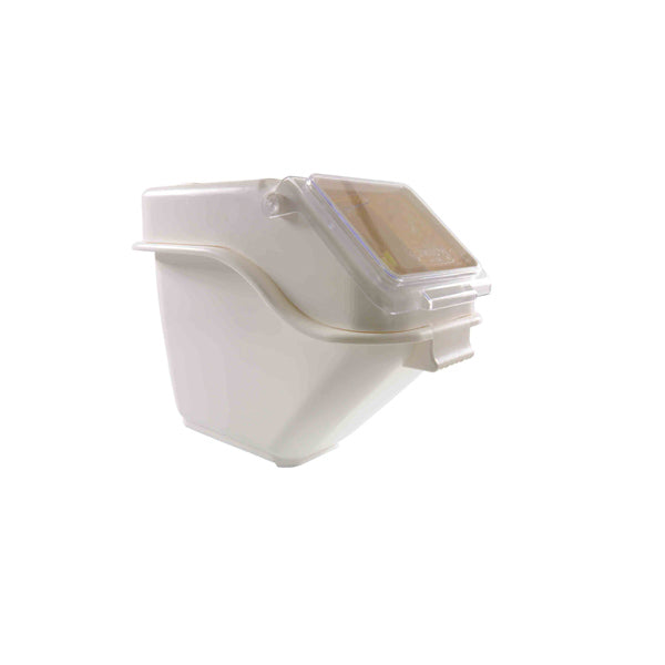 Thunder Group PLIB005S White 5 Gallon / 80 Cup Shelf Ingredient Bin, 11 3/8" x 23 3/8" x 17"