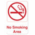 Thunder Group PLIS6905RD 6" x 9" Information Sign With Symbols, NO SMOKING AREA