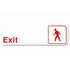 Thunder Group PLIS9307RD 9" x 3" Information Sign With Symbols, EXIT