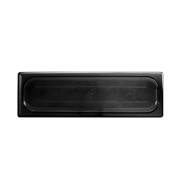 Thunder Group PLPA7120LCBK Half Size Long Solid Cover For Polycarbonate Food Pan, Black