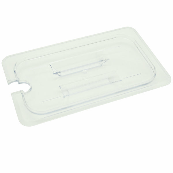 Thunder Group Polycarbonate Slotted Cover For Quarter Size Food Pan