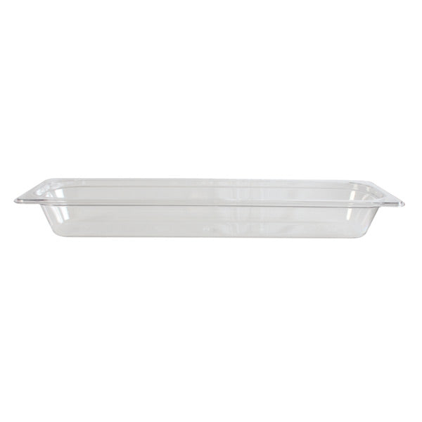 Thunder Group PLPA8122L Half Size Long 2 1/2" Deep, Polycarbonate Food Pan, Clear