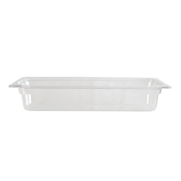 Thunder Group PLPA8124L Half Size Long 4" Deep, Polycarbonate Food Pan, Clear