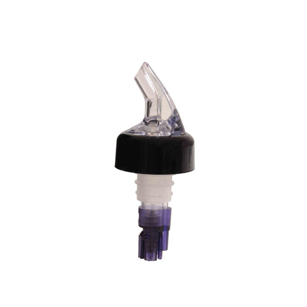 Thunder Group PLPR113C 1 1/8 oz. Purple Measured Liquor Pourer With Collar - Pack Of 12