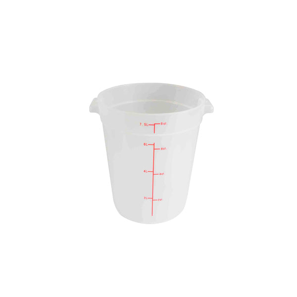 Thunder Group PLRFT308TL 8-Quart Translucent Round Food Storage Container, Polypropylene